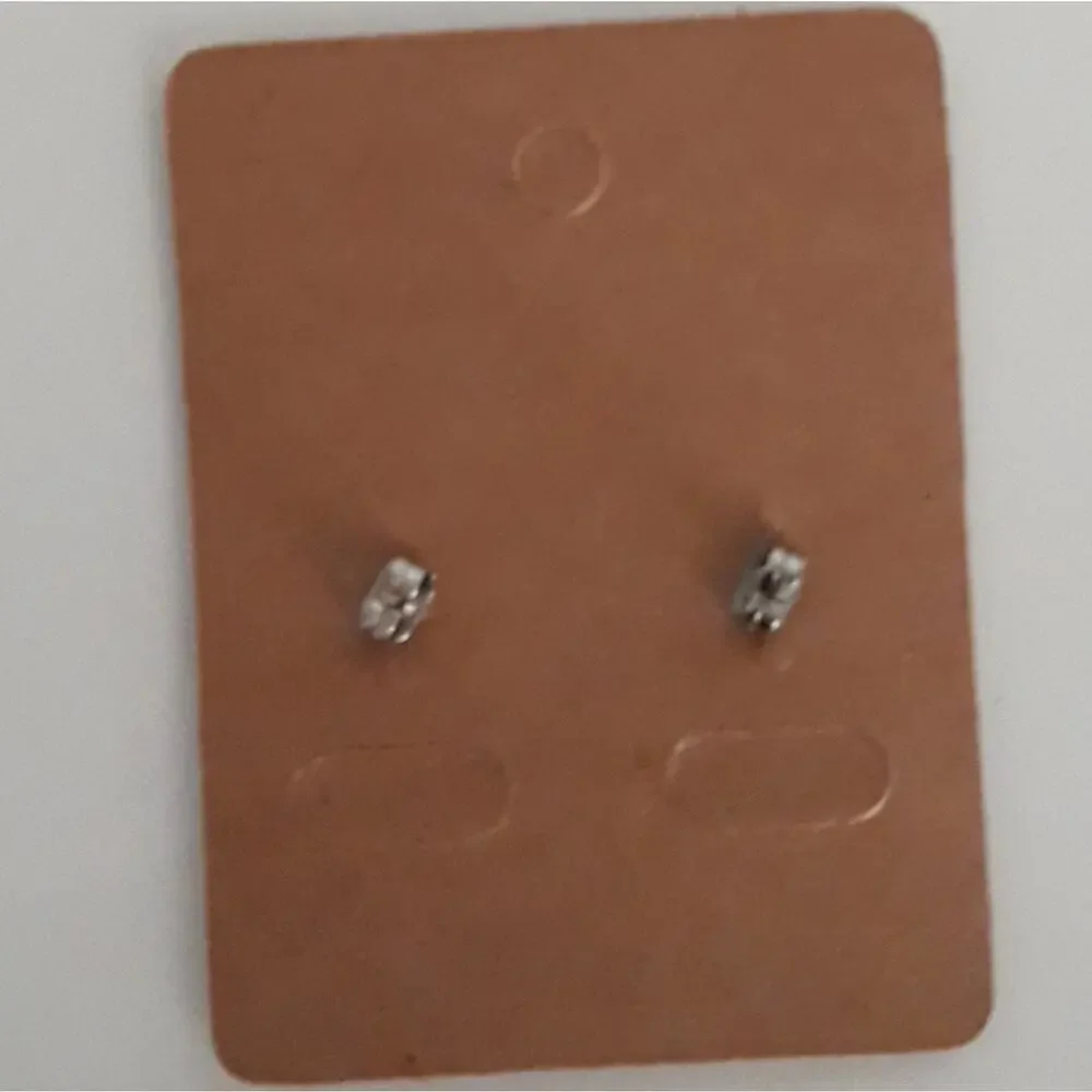 Vintage Black Rounded Square Earrings Gold Halo